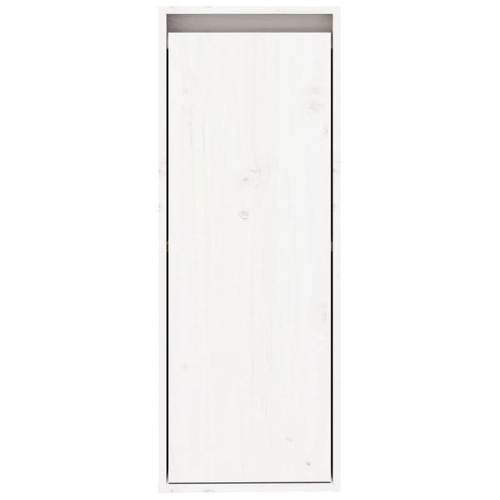 vægskabe 2 stk. 30x30x80 cm massivt fyrretræ hvid