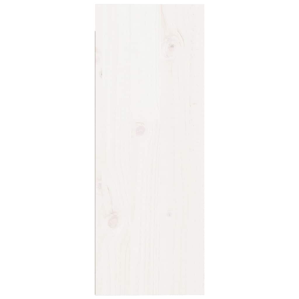 vægskabe 2 stk. 30x30x80 cm massivt fyrretræ hvid