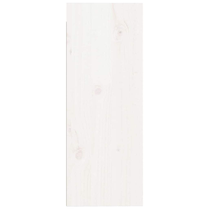 vægskabe 2 stk. 30x30x80 cm massivt fyrretræ hvid