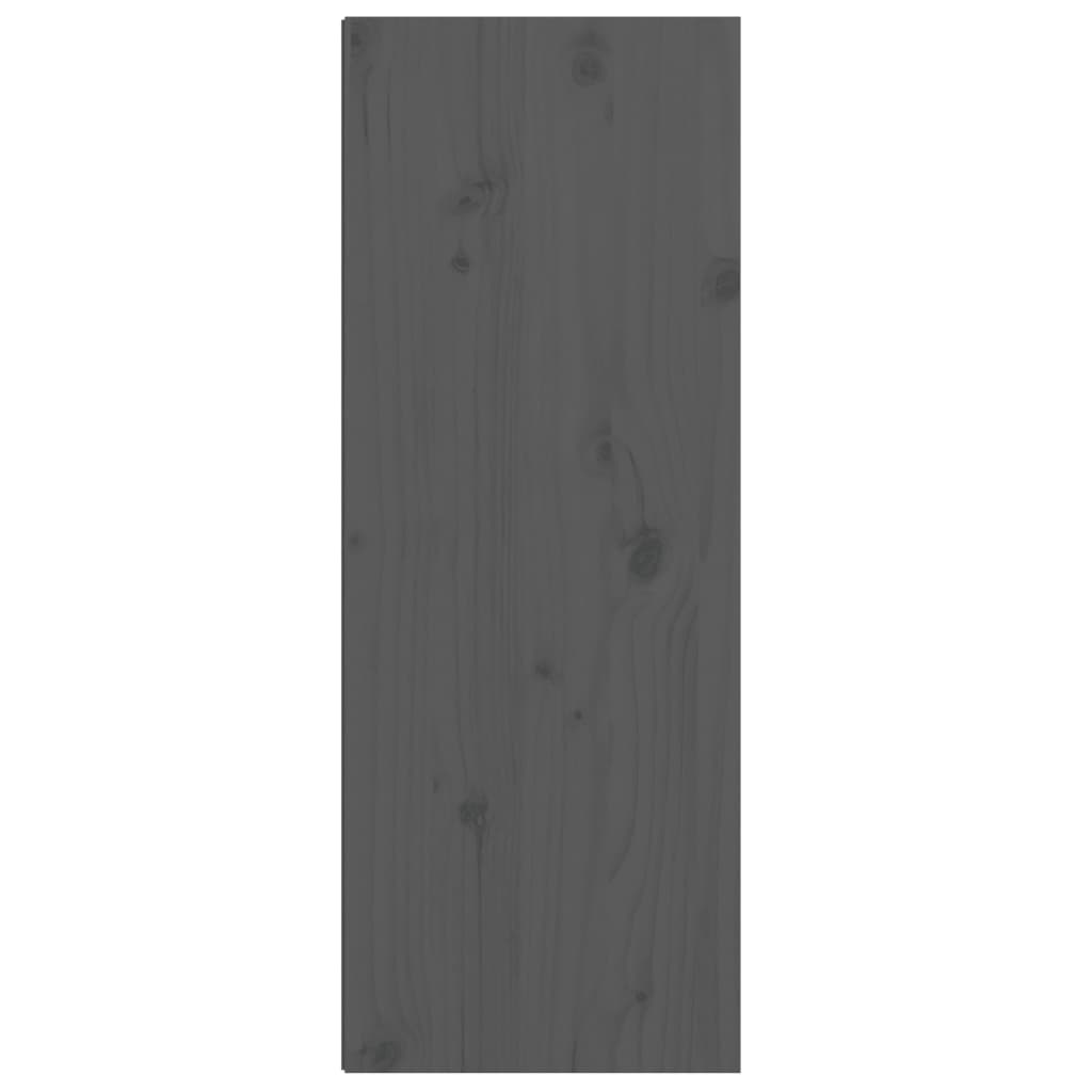 vægskab 30x30x80 cm massivt fyrretræ grå