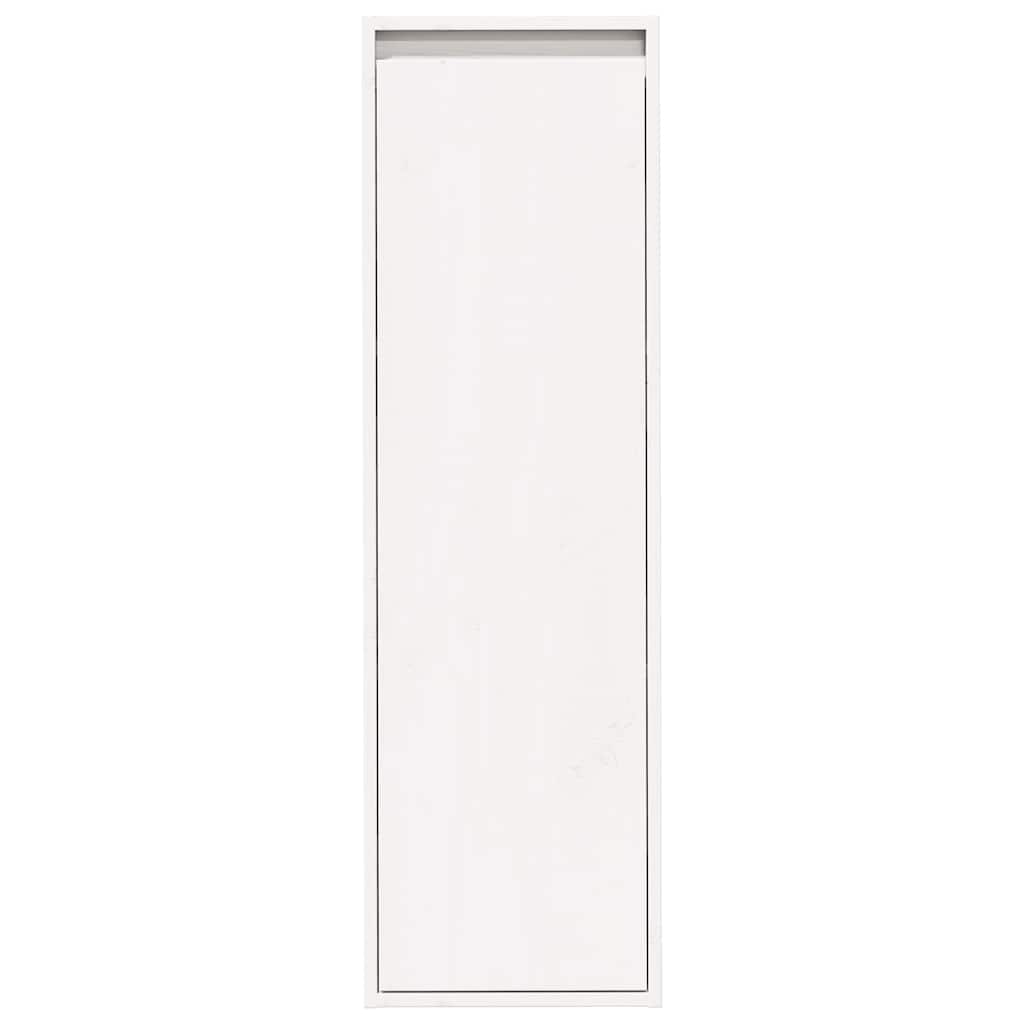 vægskabe 2 stk. 30x30x100 cm massivt fyrretræ hvid