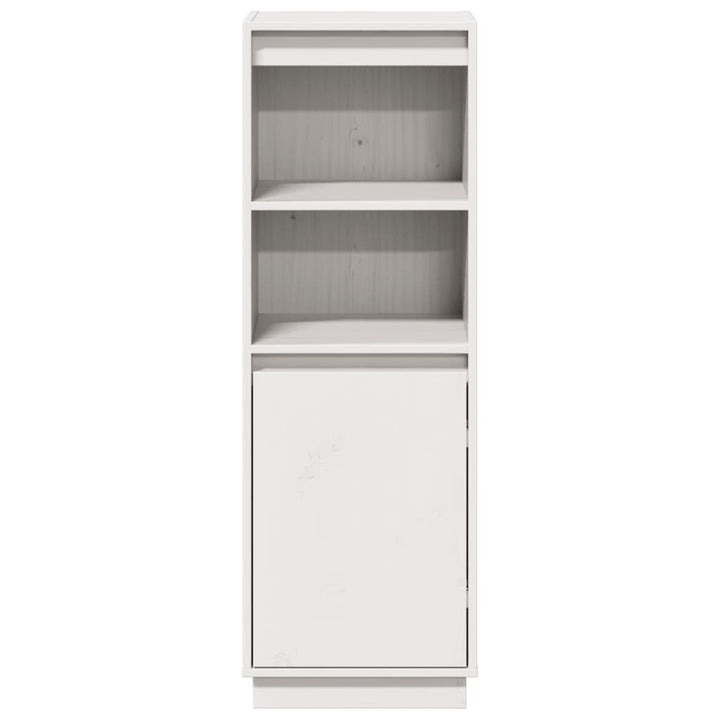 højskab 37x34x110 cm massivt fyrretræ hvid