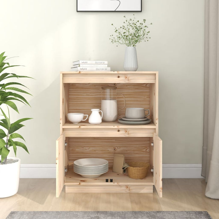 skænk 60x34x75 cm massivt fyrretræ