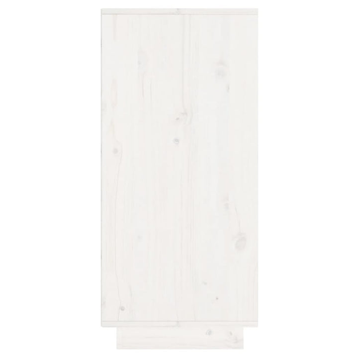 skænk 60x34x75 cm massivt fyrretræ hvid