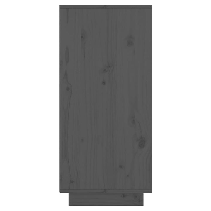 skænk 60x34x75 cm massivt fyrretræ grå