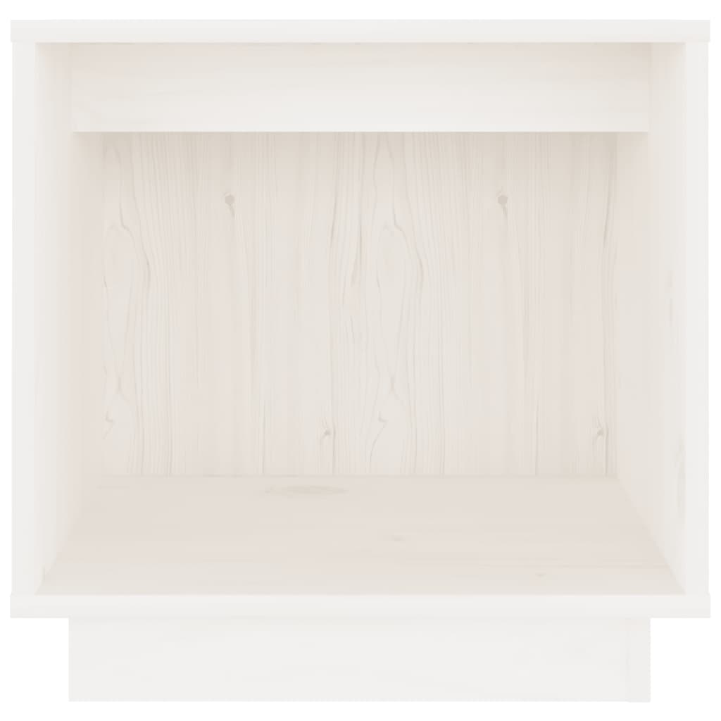 sengeborde 2 stk. 40x30x40 cm massivt fyrretræ hvid