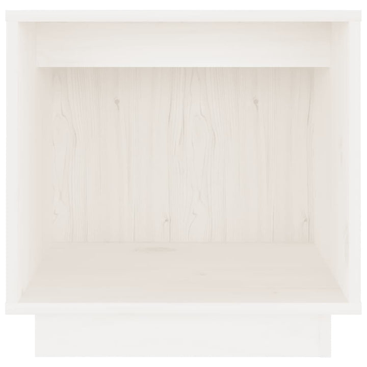 sengeborde 2 stk. 40x30x40 cm massivt fyrretræ hvid