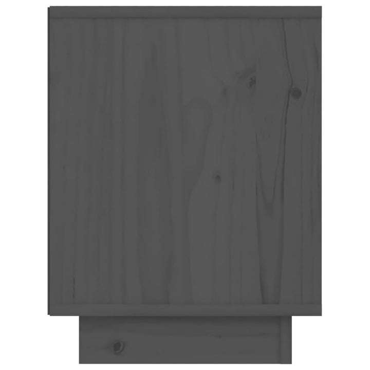 sengeborde 2 stk. 40x30x40 cm massivt fyrretræ sort