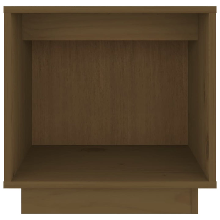 sengebord 40x30x40 cm massivt fyrretræ gyldenbrun