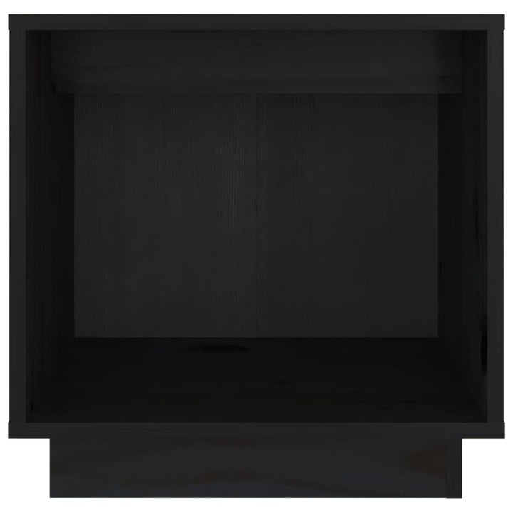 sengeborde 2 stk. 40x30x40 cm massivt fyrretræ sort