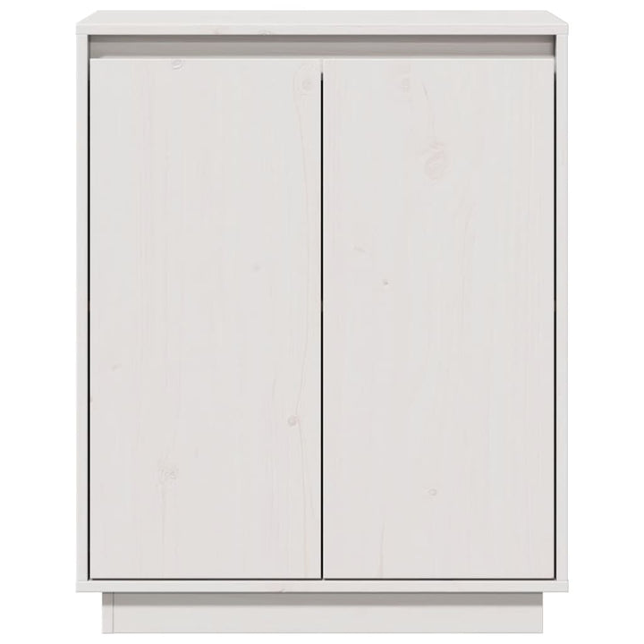 skænk 60x34x75 cm massivt fyrretræ hvid