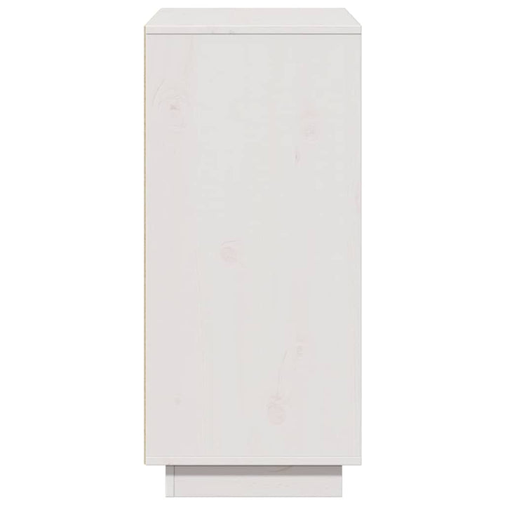 skænk 60x34x75 cm massivt fyrretræ hvid