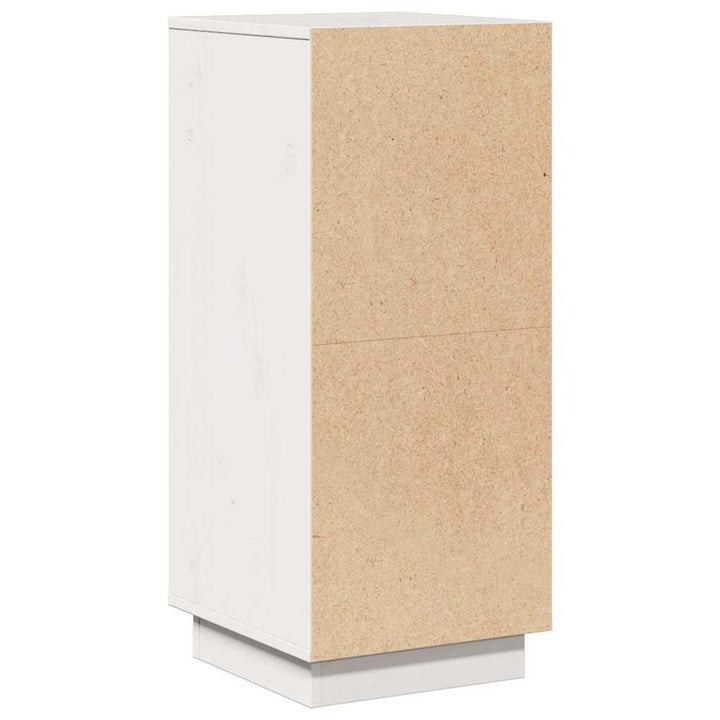 skænk 31,5x34x75 cm massivt fyrretræ hvid