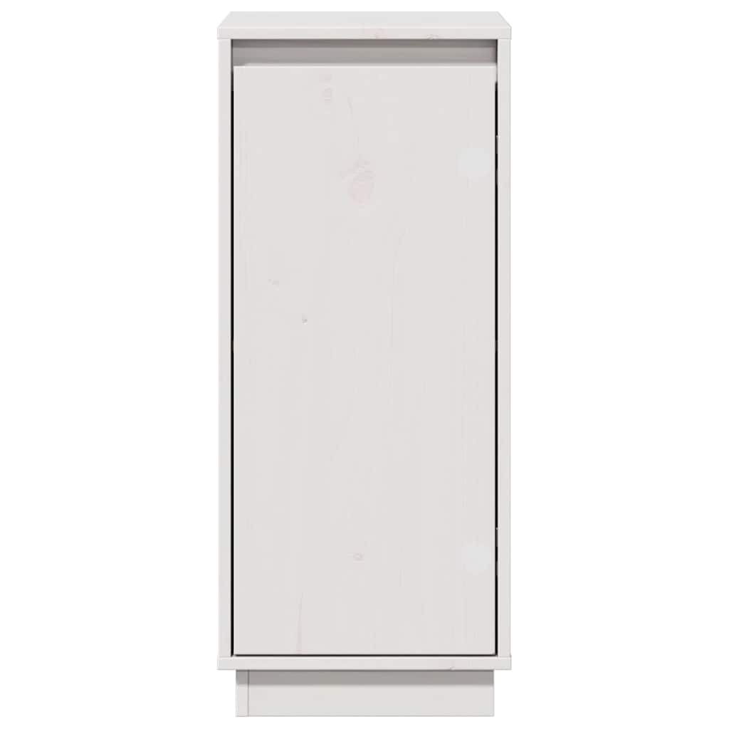 skænke 2 stk. 31,5x34x75 cm massivt fyrretræ hvid