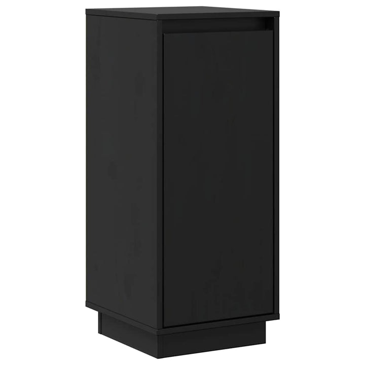 skænke 2 stk. 31,5x34x75 cm massivt fyrretræ sort