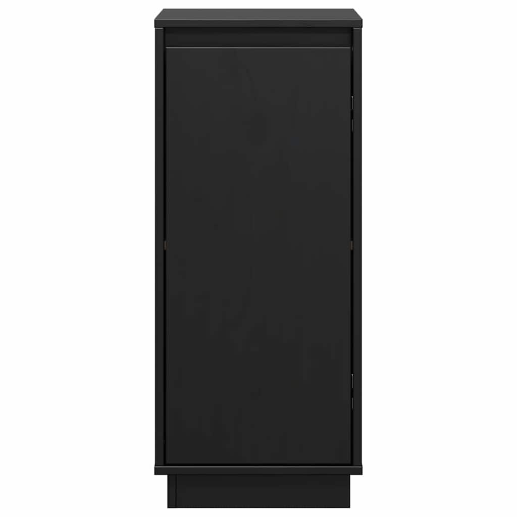 skænke 2 stk. 31,5x34x75 cm massivt fyrretræ sort