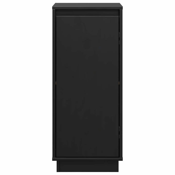 skænke 2 stk. 31,5x34x75 cm massivt fyrretræ sort