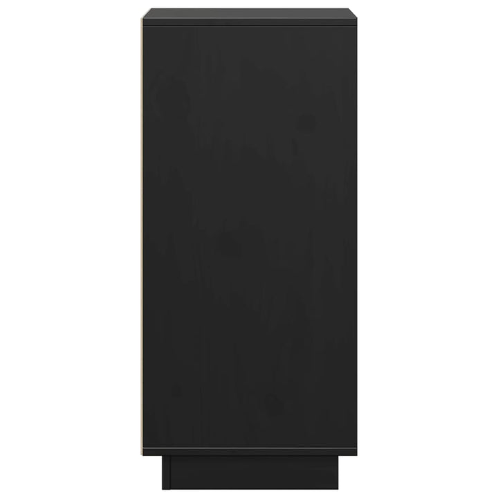skænke 2 stk. 31,5x34x75 cm massivt fyrretræ sort