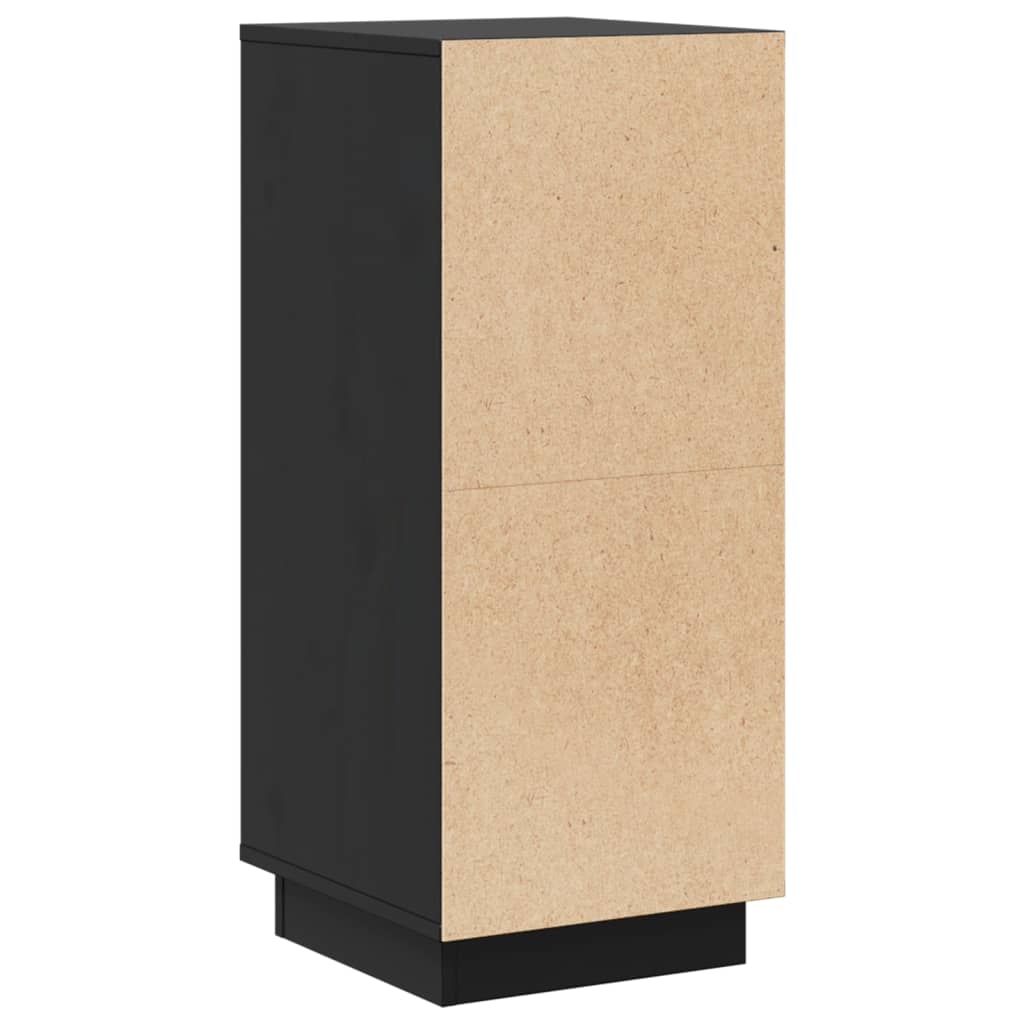 skænke 2 stk. 31,5x34x75 cm massivt fyrretræ sort