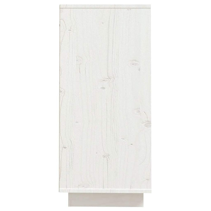 skænk 60x34x75 cm massivt fyrretræ hvid