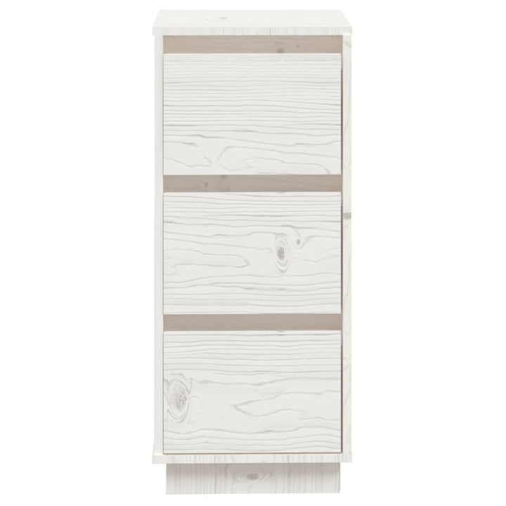 skænk 32x34x75 cm massivt fyrretræ hvid
