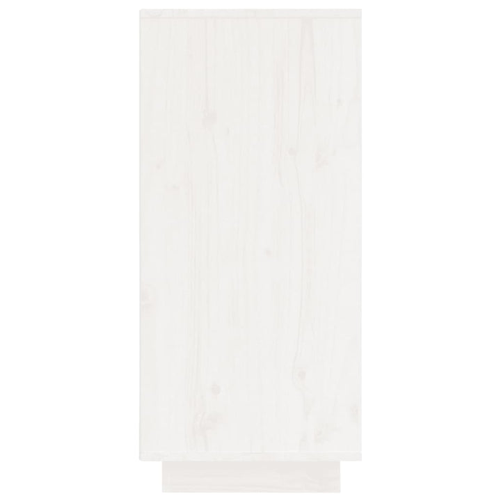 skænk 60x34x75 cm massivt fyrretræ hvid