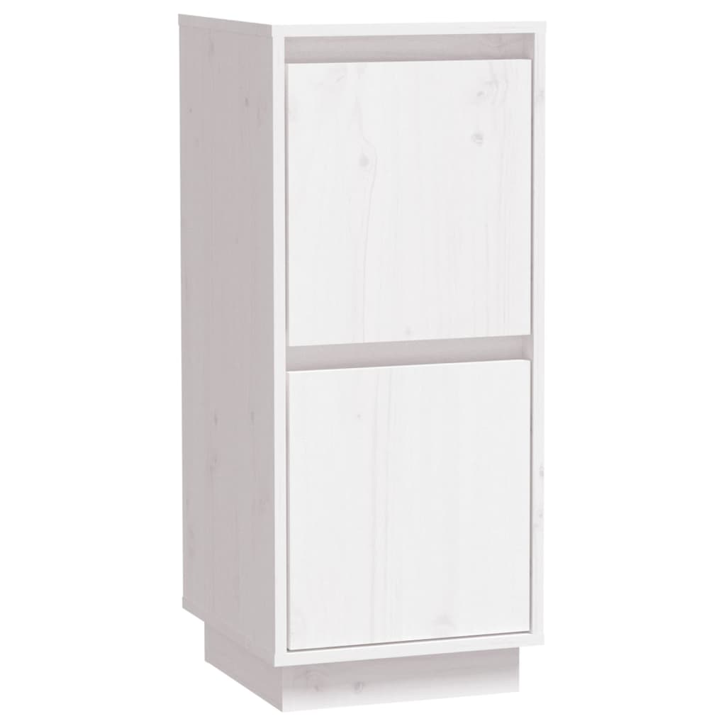 skænke 2 stk. 31,5x34x75 cm massivt fyrretræ hvid