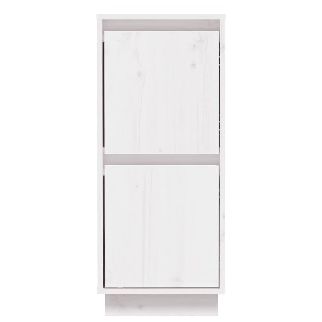 skænke 2 stk. 31,5x34x75 cm massivt fyrretræ hvid