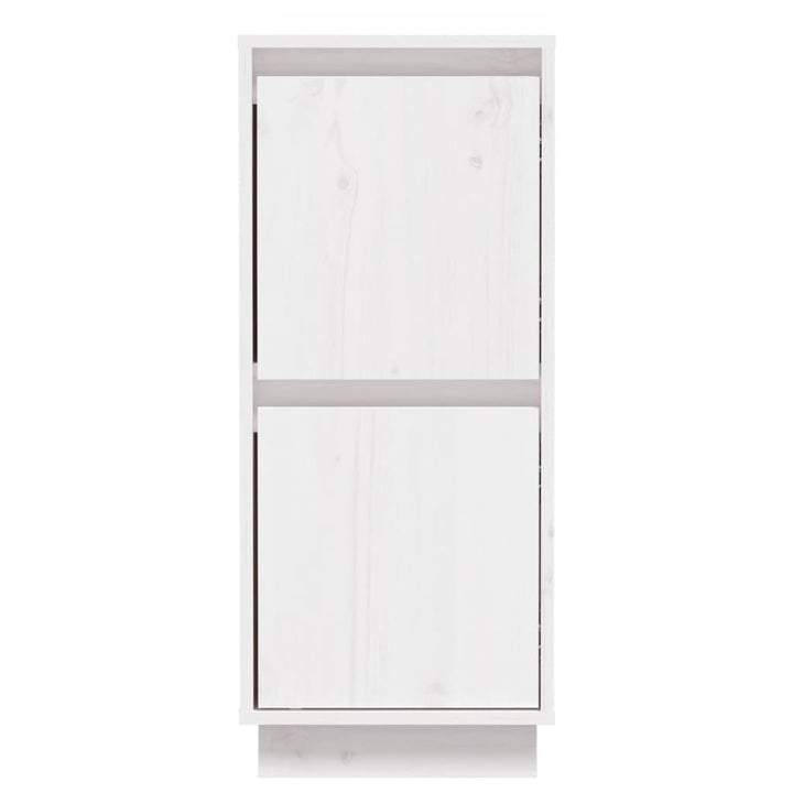 skænke 2 stk. 31,5x34x75 cm massivt fyrretræ hvid