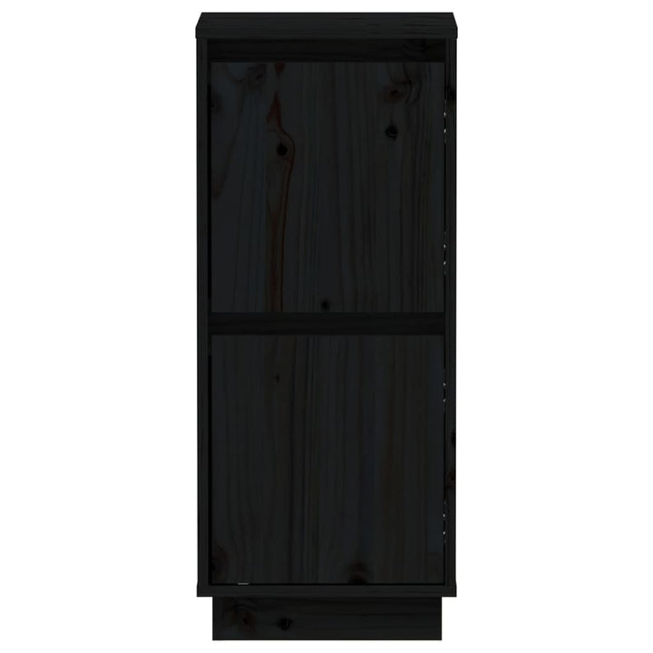 skænke 2 stk. 31,5x34x75 cm massivt fyrretræ sort