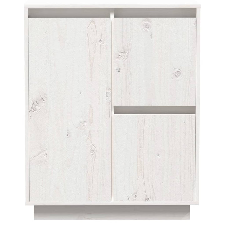 skænk 60x34x75 cm massivt fyrretræ hvid