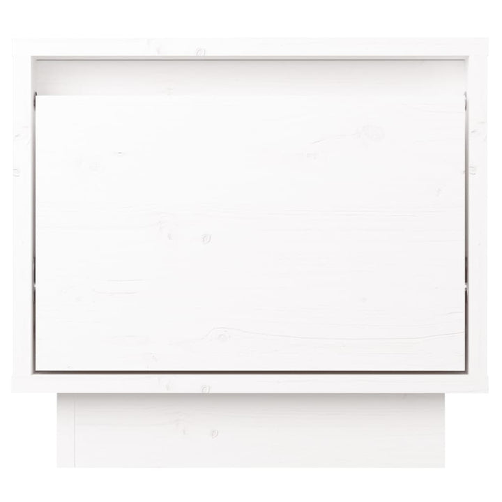 sengeborde 2 stk. 35x34x32 cm massivt fyrretræ hvid