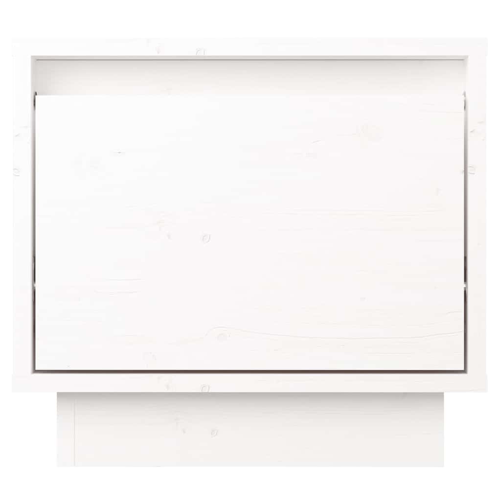 sengeborde 2 stk. 35x34x32 cm massivt fyrretræ hvid