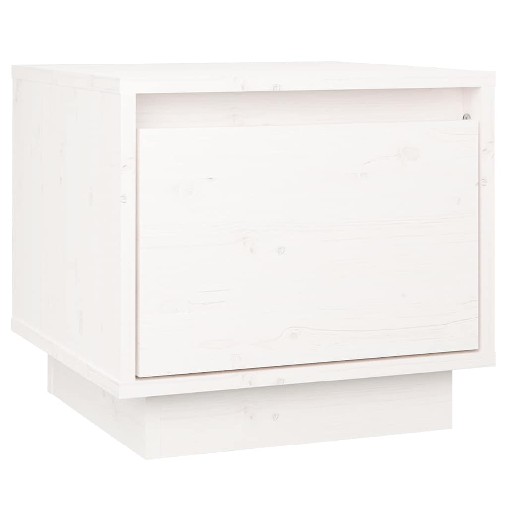 sengeborde 2 stk. 35x34x32 cm massivt fyrretræ hvid