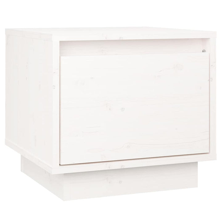 sengeborde 2 stk. 35x34x32 cm massivt fyrretræ hvid