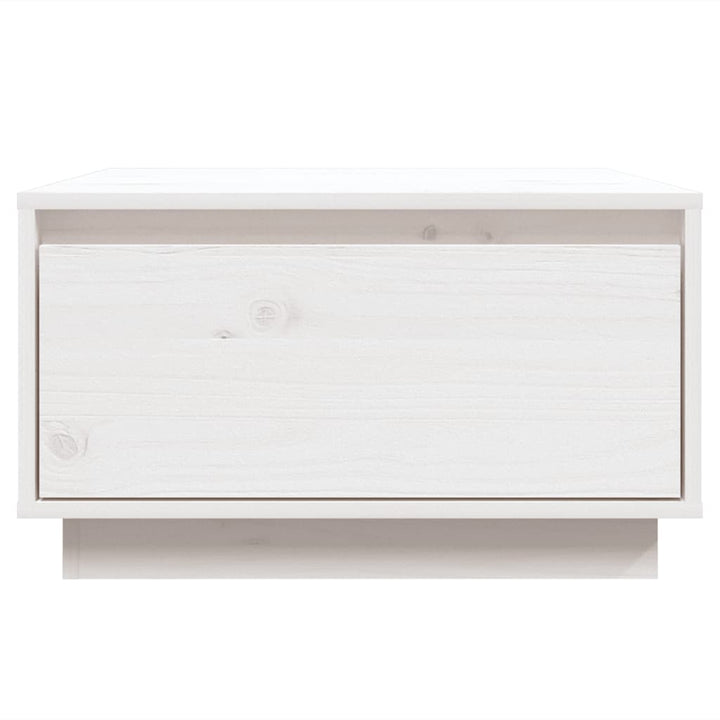 sofabord 55x56x32 cm massivt fyrretræ hvid