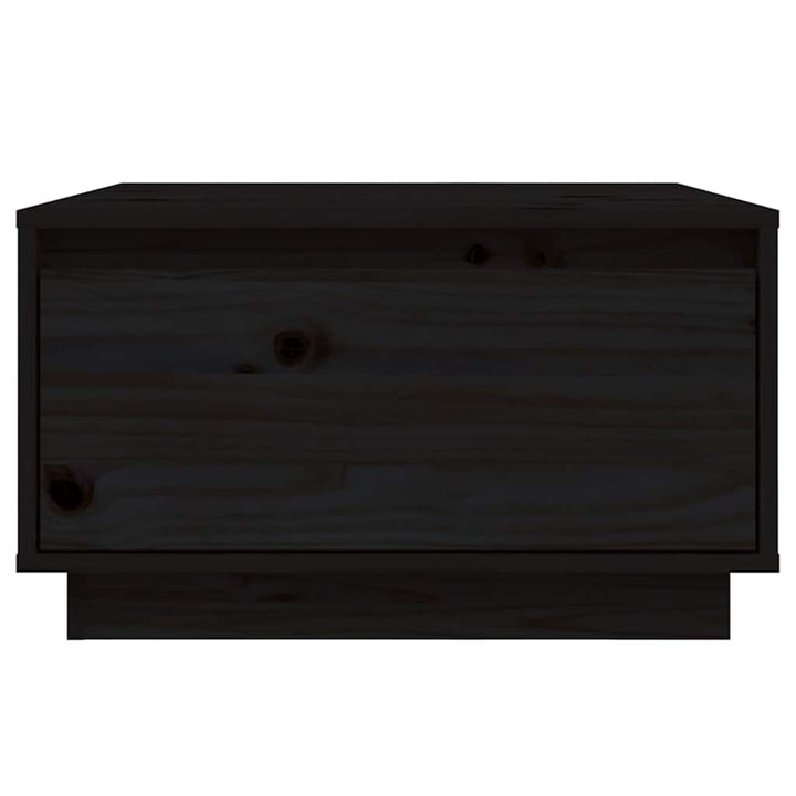 sofabord 55x56x32 cm massivt fyrretræ sort