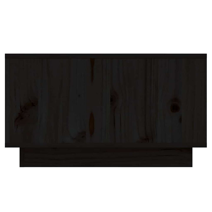 sofabord 55x56x32 cm massivt fyrretræ sort