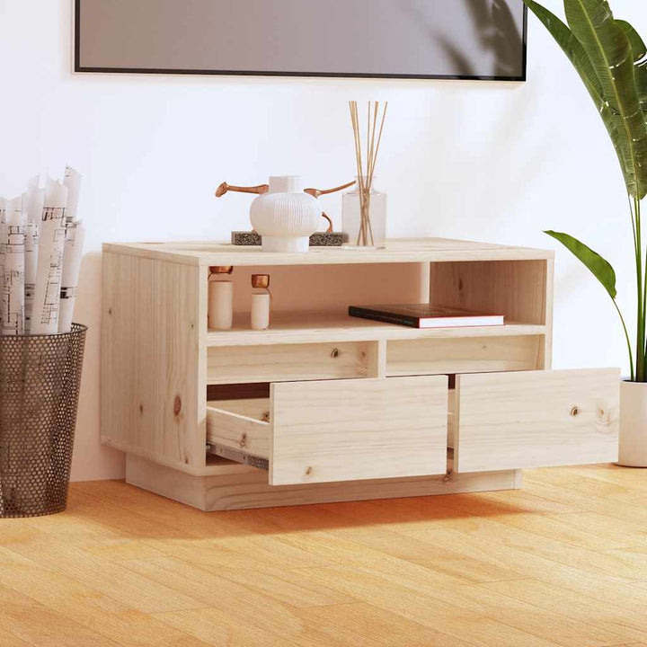 tv-bord 60x35x37 cm massivt fyrretræ