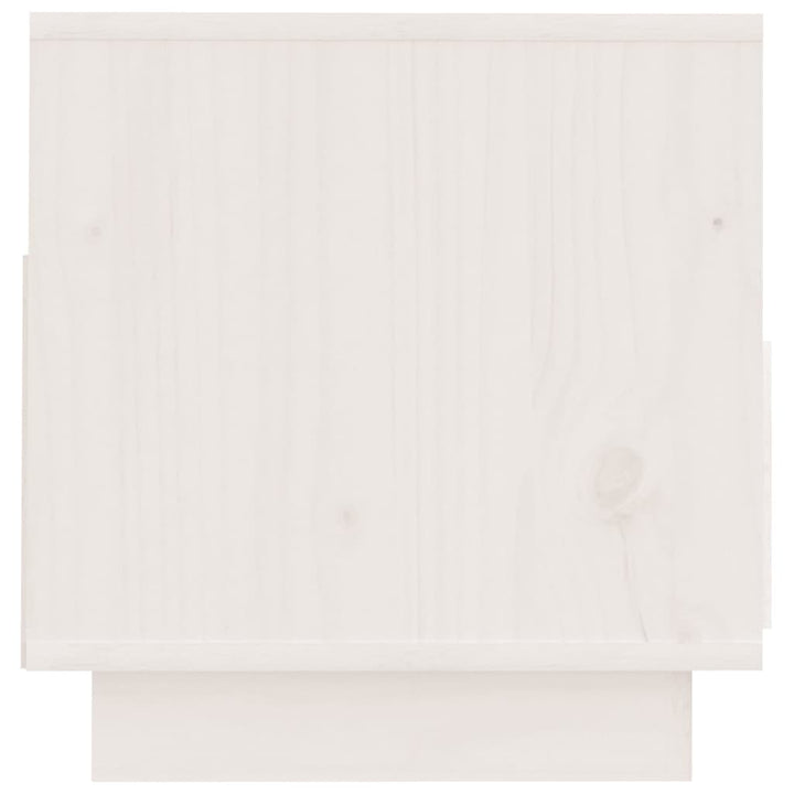 tv-bord 60x35x37 cm massivt fyrretræ hvid