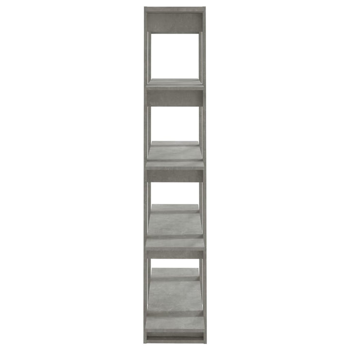 bogreol/rumdeler 100x30x160 cm betongrå