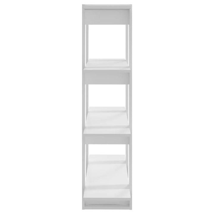 bogreol/rumdeler 100x30x123,5 cm fyrretræ hvid