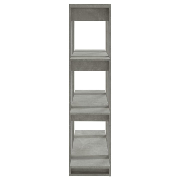 bogreol/rumdeler 100x30x123,5 cm betongrå