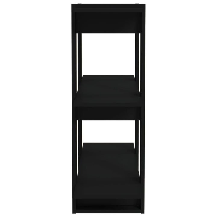 bogreol/rumdeler 80x30x87 cm sort