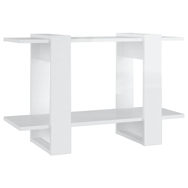 bogskab/rumdeler 80x30x51 cm hvid højglans