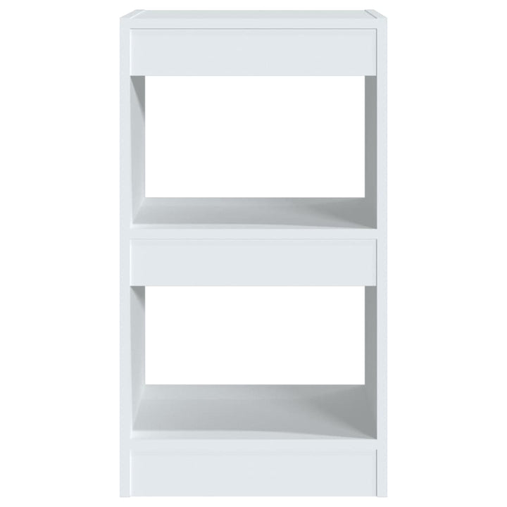 bogreol/rumdeler 40x30x72 cm hvid