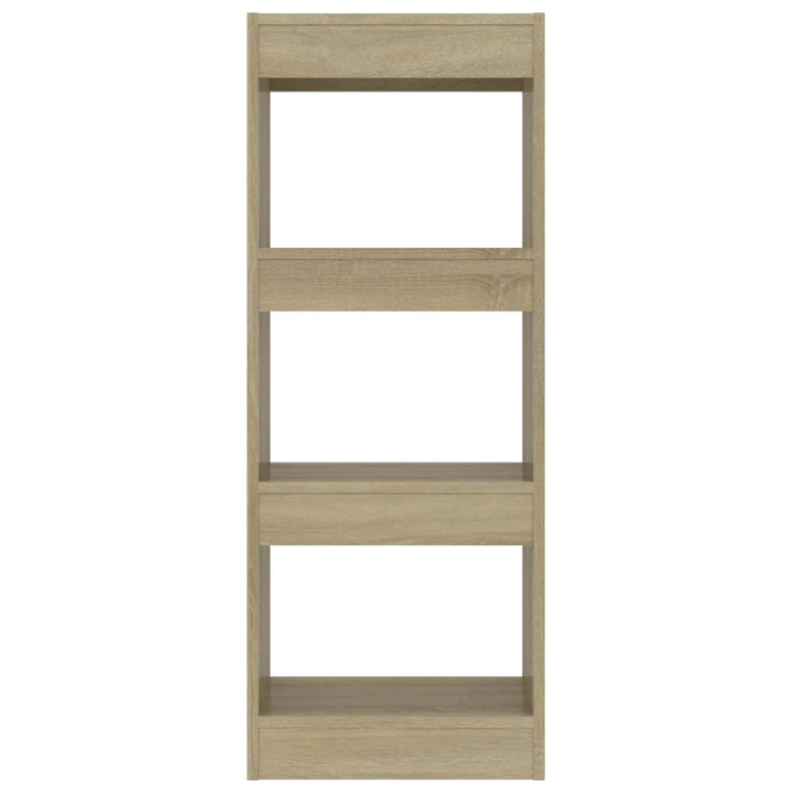 bogreol/rumdeler 40x30x103 cm konstrueret træ sonoma-eg