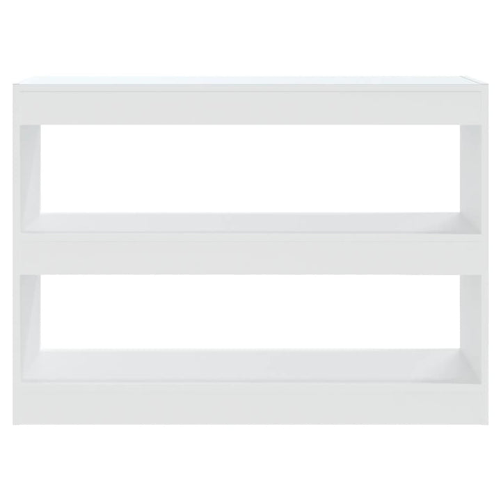 bogreol/rumdeler 100x30x72 cm hvid