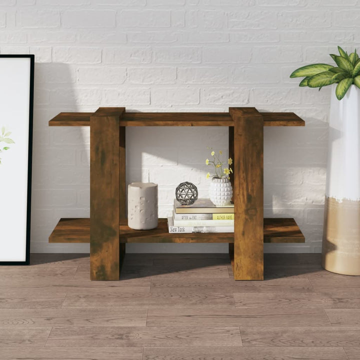 bogreol/rumdeler 80x30x51 cm røget egetræsfarve