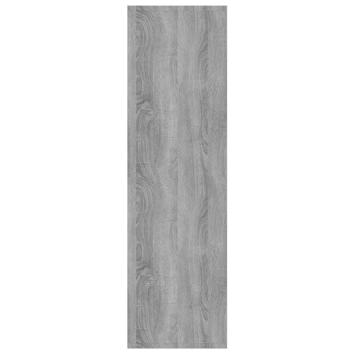 bogreol/rumdeler 60x30x103 cm konstrueret træ grå sonoma-eg